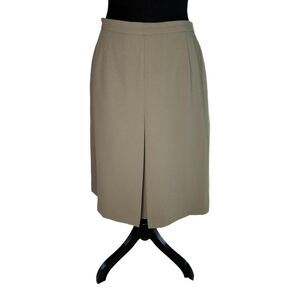 Karen Scott Olive Green Knee-Length Skirt, Size 14